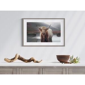 Highland Cow Full Cover‎ Counted Cross Stitch Pattern Chart